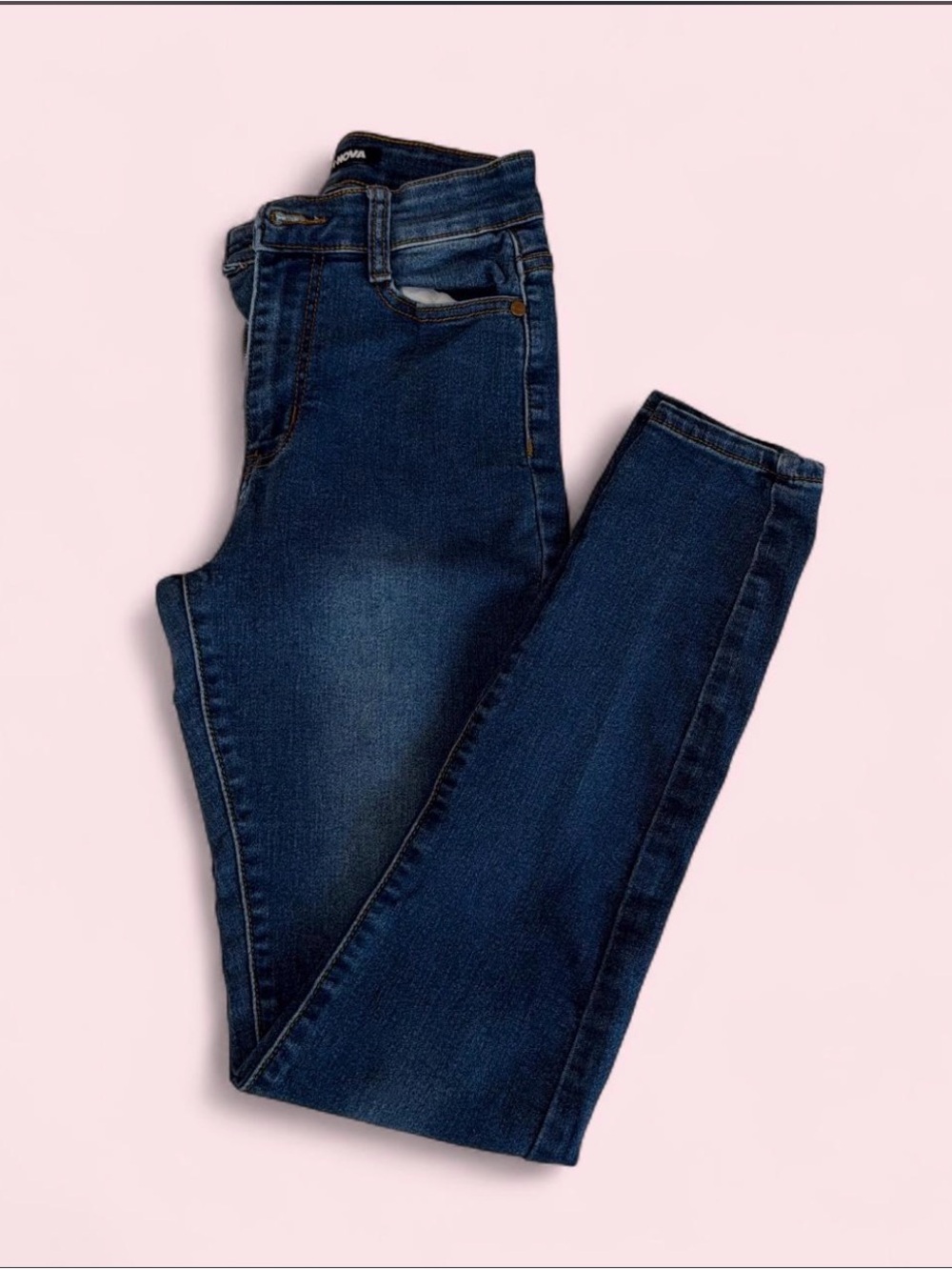 Fashion Nova Women's Dark Indigo Skinny Jeans